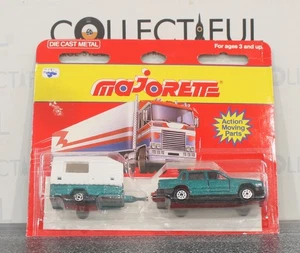 MAJORETTE - #311 SEDAN (VOLVO 760 GLE) & HORSE TRAILER DIECAST SET *RARE* MOC🔥 - Picture 1 of 1
