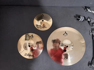 Zildjian A Custom Splash Cymbals 6” 8” 12” MINT - Picture 1 of 6