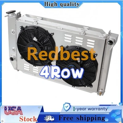 Ventilador de cubierta de radiador de 4 filas para Ford Mustang Cougar 1971-1973 5,0 L 5,8 L 302 429 351 Foto 1 de 4