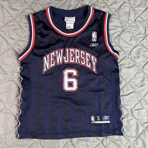 VINTAGE Reebok New Jersey Nets Trikot Jungen klein blau Kenyon Martin NBA Tank Top - Bild 1 von 12