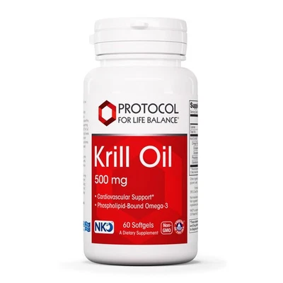 Aceite de Krill Protocol 500mg - Suplemento de Aceite de Krill - DHA y EPA - con Astaxanthi... Foto 1 de 4
