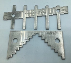 Craftsman Aluminum Saw & Router Gauge Set 40099 - 2 Pieces USA MADE - Picture 1 of 3