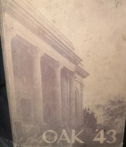 1943 VISALIA HIGH SCHOOL YEARBOOK VISALIA, CALIFORNIA THE OAK - Imagen 1 de 18