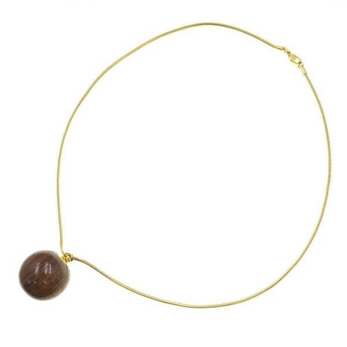 HERMÈS Collana Hermes Serie Palline Legno B Usata