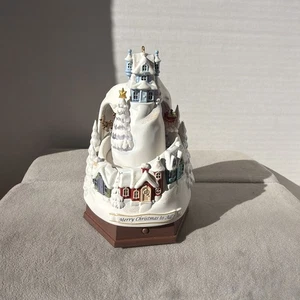 Hallmark Magic Ornament Merry Christmas to All 2012 Light Motion Sound (READ) - Picture 1 of 13