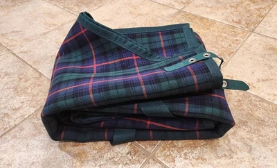 Baker NEW stable blanket show cooler green plaid 69" / 70" - Image 1 of 4