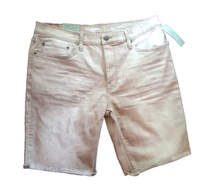 GOODFELLOW Slim Fit Total Flex Khaki Shorts 38 NEW - Picture 1 of 2