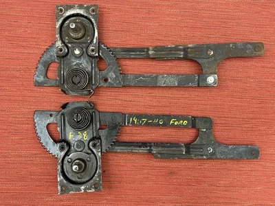 Reguladores de ventana de puerta trasera Ford 1937-1940 sedán R/L, cabeza plana Hot Rat Rod Foto 1 de 4