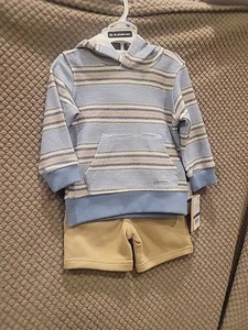 QUIKSILVERKinder kleiner Jungen 2-teiliges Hoodie & Shorts Set Größe 2t - Bild 1 von 6