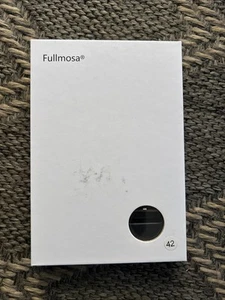 Correa/correa de repuesto de cuero de becerro Fullmosa Yan de 42 mm para Apple Watch negra - Imagen 1 de 5