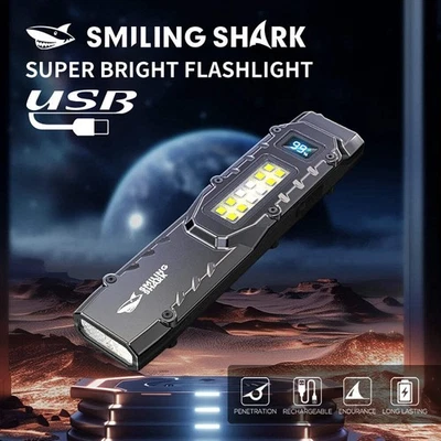 Smilingshark SD-5308 Bright Adjustable Rechargeable Flashlight Camping - Image 1 of 4