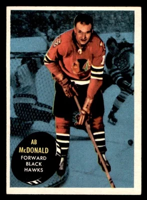 1961 Topps Hockey #27 Ab McDonald EX - Image 1 of 2
