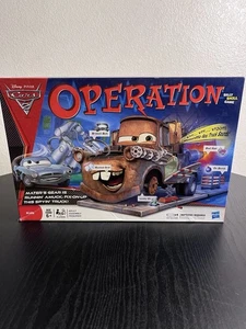 Disney Pixar Hasbro Operation Game Cars 2 Edition Tow Truck Mater Complete Set  - Picture 1 of 13