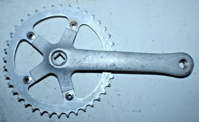 Bicicleta Sugino Fuse 500 Triple Drive Brazo de Manivela Lateral Plateada 175mm BCD104/74 40t ¡JIS! Foto 1 de 4