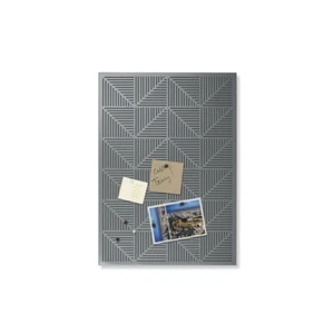UMBRA Trigon Metal Magnetic Board w/Magnets & Pushpins CHARCOAL - Picture 1 of 5