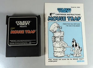 Colecovision: Cartucho MOUSE TRAP con Manual - PROBADO Y FUNCIONA - Imagen 1 de 3