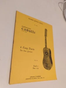 Ferdinando Carulli 6 Easy Duets For Classical Guitar Rare Sheet Music Book #2 - Picture 1 of 5