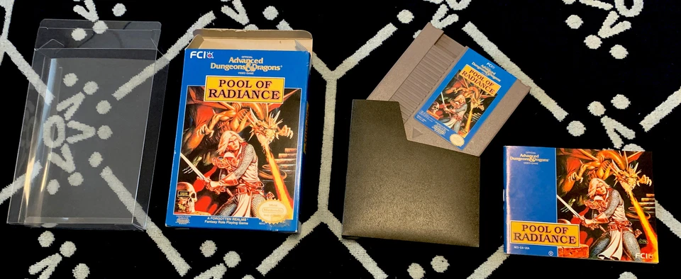 Advanced Dungeons & Dragons: Pool of Radiance NR MINT Nintendo NES CIB - Image 1 of 4