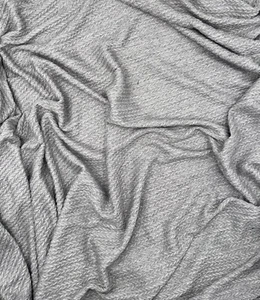 1 meter Silver Grey soft rope knit warm dress fabric 58” wide - Picture 1 of 6