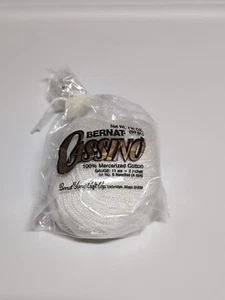 Bernat Cassino Yarn -  White - Mercerized Cotton - 50 grams. Lot Of 5  - Picture 1 of 5