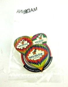 Santa Ana Star This is Your Casino Hot Air Balloon Metal Pin 1 3/8" x 1 1/8" - Picture 1 of 3