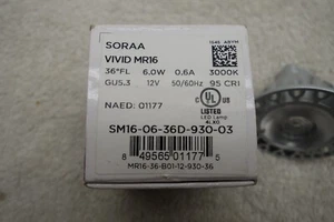 Soraa Vivid MR16 GU5.3 LED 36 Deg. 6.0W 3000K SM16-06-36D-930-03 - Picture 1 of 2