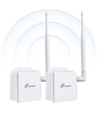 Loocam Wireless Bridge Point to Point, Outdoor Long Range WIFI Extender - Image 1 of 4