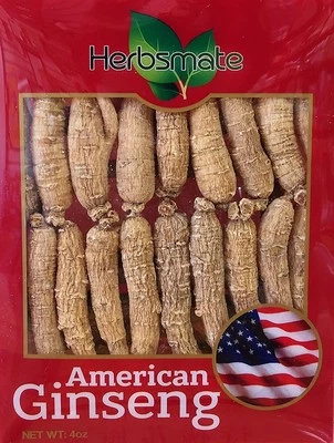 Raíz de ginseng americano de grado A seleccionada a mano pequeña delgada tamaño corto (4 OZ. Caja) Foto 1 de 4