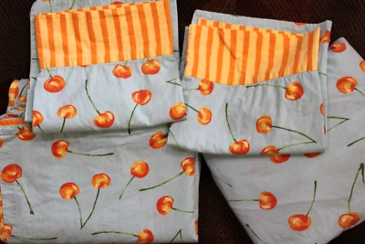 Sábanas planas y ajustadas DROLL DESIGNS by Pine Cone Hill Queen con 2 fundas de almohada King Foto 1 de 4