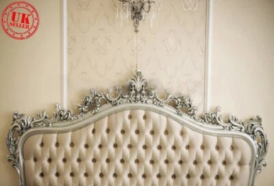 Fondo fotográfico cabecera real sofá cama crema lujo 5x7 ft Foto 1 de 3