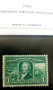 US VINTAGE #323 Rpbert Livingston, Louisiana acquisto MNH - BELLO - Foto 1 di 1