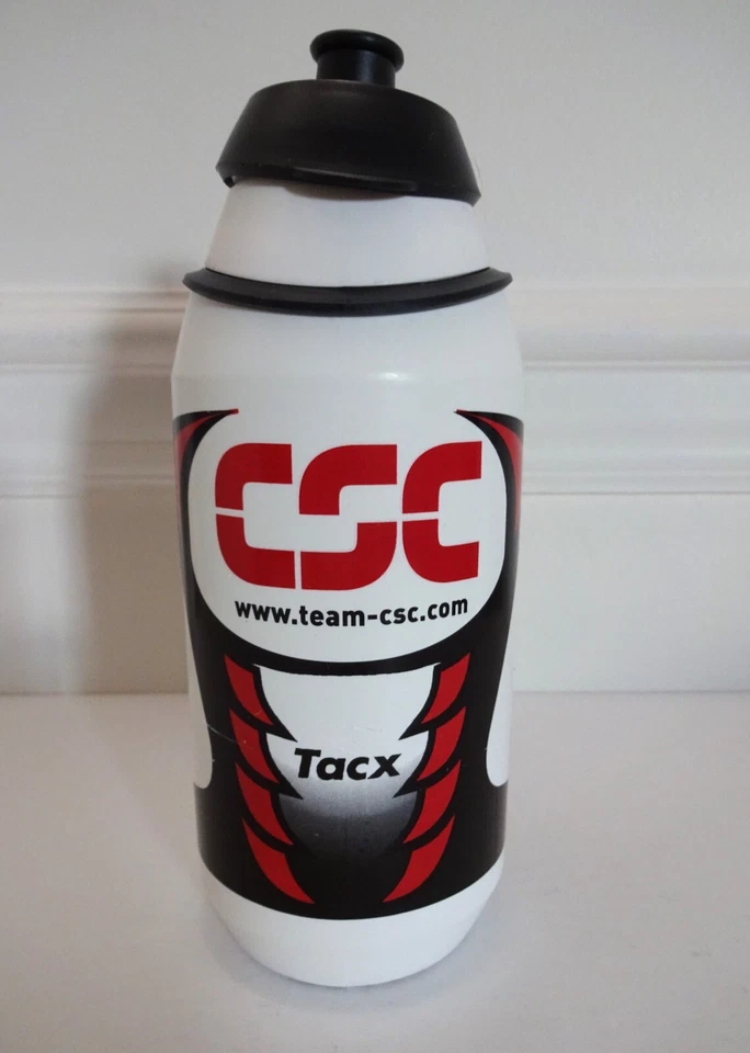 RARE TACX CSC PRO-TEAM CYCLING WATER BOTTLE 500 ML MADE IN THE NETHERLANDS - Image 1 of 4