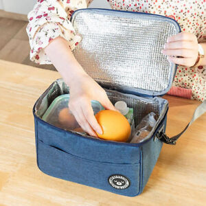 Portable Lunch Bag Thermal Insulated Lunch Box Tote Cooler Handbag Waterproof rf