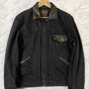 Jelado Zip Jacket Horse Leather Switching Short Length 3 W53cm/L62cm JAPAN