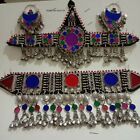 Afghan Kuchi Handmade Necklace with Mata Patti ,Earnings Tribal-full-set wedding
