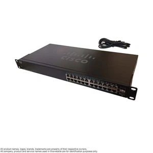 Network Switch Ethernet Gigabit RJ45 24 Port Cisco SG110-24 V03 Rack Mountable - Picture 1 of 4