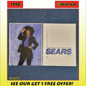1998 Sears 2 Page Print Ad With Matching Bag - See More In Our Store! - Picture 1 of 4