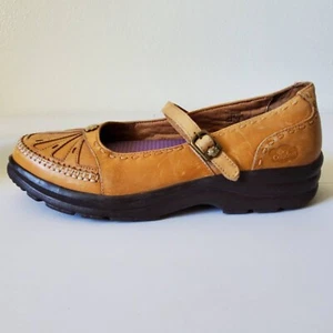 Dr. Comfort Womens 10 N Paradise Mary Janes Tan Leather Overlay Orthopedic - Picture 1 of 17