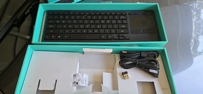 Logitech K830 Wireless TV Keyboard Illuminated - Black - Bluetooth/USB - Image 1 of 4