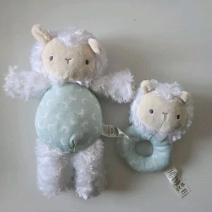 Ingenuity White Mint SHEEP LAMB PLUSH Baby Comfort Toy Sheppy Soft Sleep Rattle - Picture 1 of 4