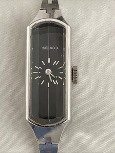 Seiko 1520-3669 Beveled Glass Silver Tone Mechanical Wind Watch Working! - Picture 1 of 12