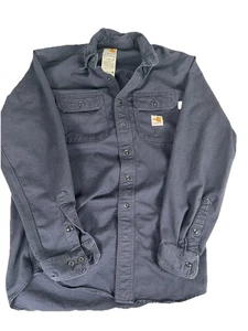 Camicia Carhartt uomo piccola blu con bottoni FR - Foto 1 di 6