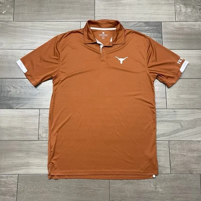 Texas Longhorns Polo Shirt Mens 2XLT Polyester Short Sleeve Golf Casual NCAA - Image 1 of 4