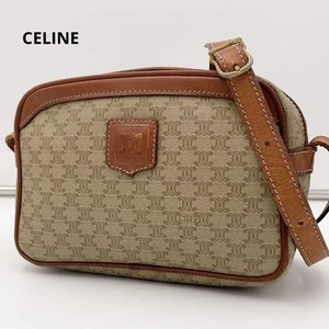 Mini Bolso de Hombro CELINE Macadam Cuero PVC Triunfo Genuino - Imagen 1 de 16