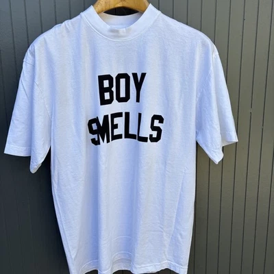 ANDY WARHOL'S INTERVIEW MAGAZINE T-SHIRT ADULT Large Gay Interest BOY SMELLS - Image 1 of 4