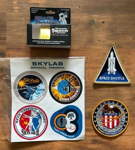 NASA - ADESIVI SKY LAB I & II (4) - PATCH SPACE SHUTTLE (2) - COPERTA SPAZIALE - Foto 1 di 4