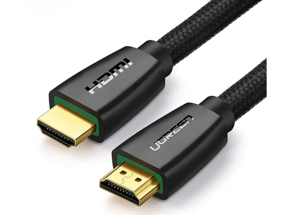 Cable HDMI a HDMI 15m, Negro, (HDMI 1.4 4K@30Hz) con Trenza de Nylon, VERDE UGRO/40416 Foto 1 de 1