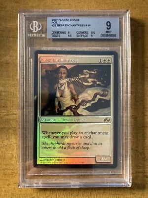 MTG✨MESA ENCHANTRESS FOIL✨Planar Chaos BGS 9 MINT 2007 RARE Creature POP 1 ! - Image 1 of 2