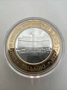 Bellagio Hotel Casino Las Vegas,NV $10 Silver Strike .999 Fine Silver Token Coin - Picture 1 of 9