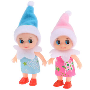 Toddler Baby Elf Dolls with Movable Arms Doll House Accessories Christmas Doll